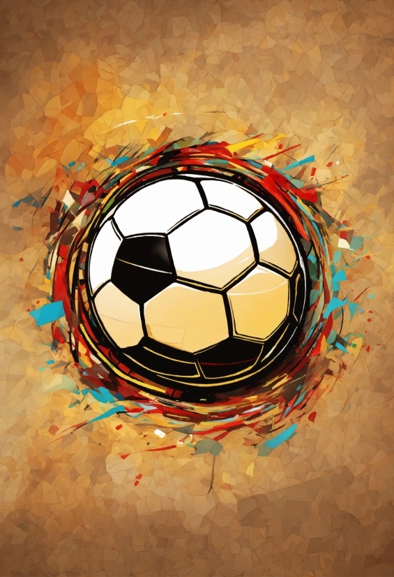 Digital Illustration Art, Soccer, Ball, Football, Sports Equipment, World