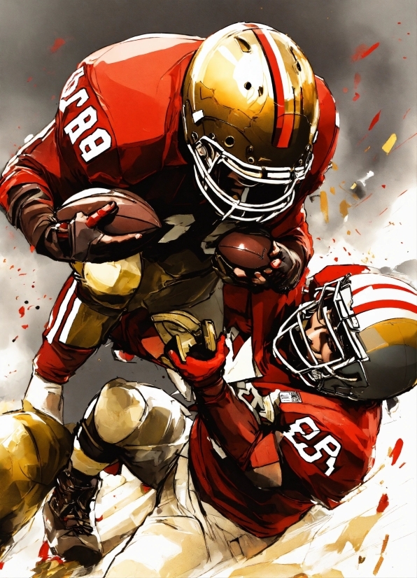 Digital Marketing Illustration, Helmet, Sports Uniform, Football Helmet, Football Equipment, Sports Equipment