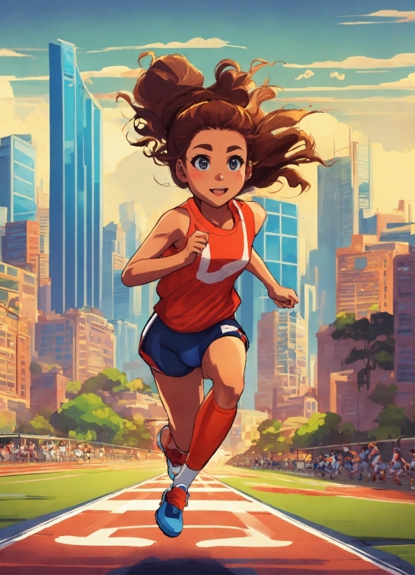 Disney Princess Vector, Sky, Building, Track And Field Athletics, Cartoon, Painting