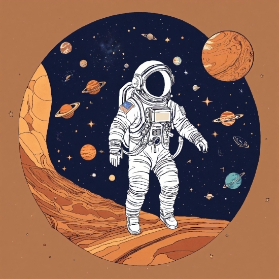 Dunelm Wallpaper, Astronaut, Sleeve, World, Astronomical Object, Art