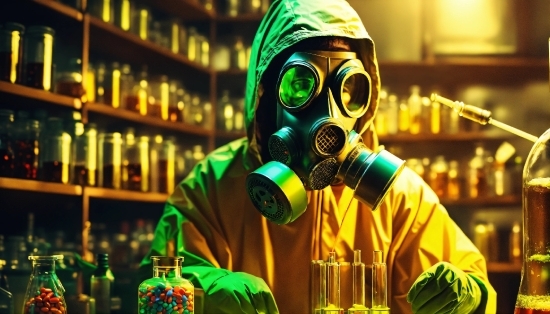 Fantasy Stock Photos, Green, Gas Mask, Personal Protective Equipment, Mask, Event