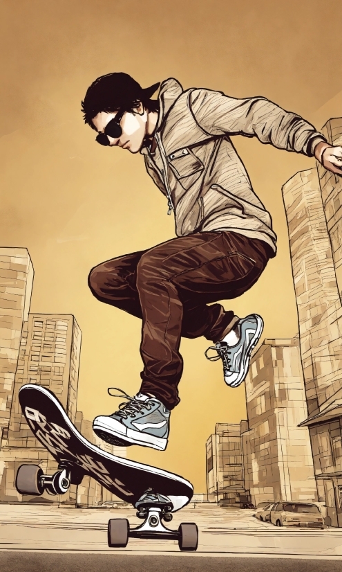 Free Bat Clipart, Footwear, Shoe, Sky, Sports Equipment, Skateboarder