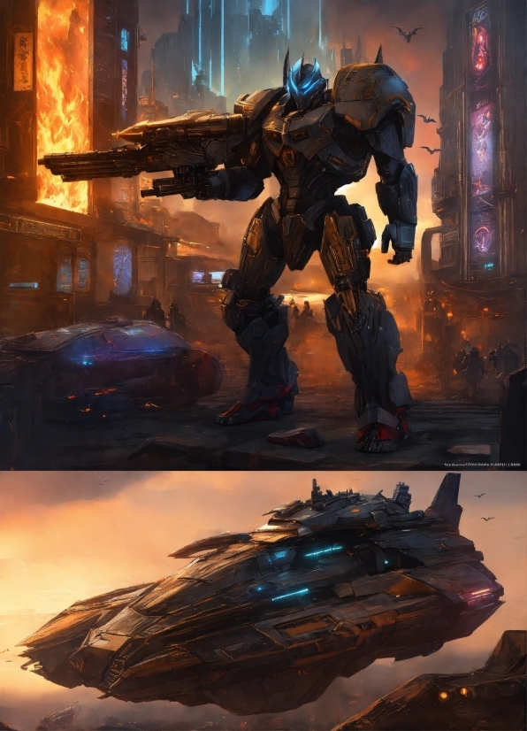 Geometric Graphic Design, Light, Shooter Game, Cg Artwork, Mecha, Action Film