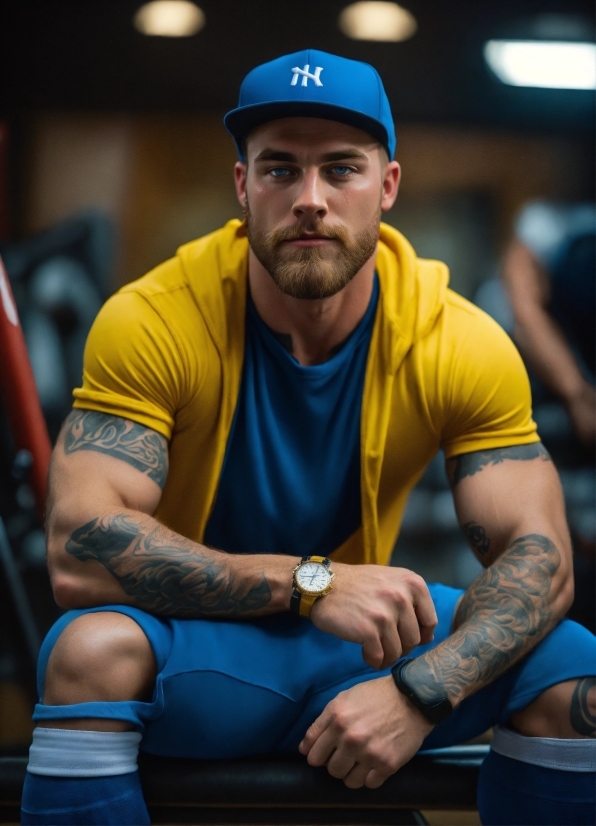 Getty Images Shutterstock, Watch, Muscle, Blue, Shorts, Beard