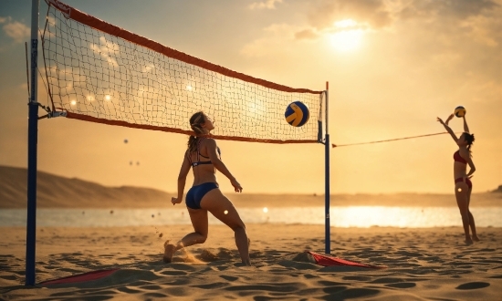 Graphicburger Com, Sky, Sports Equipment, Photograph, Cloud, Volleyball Net