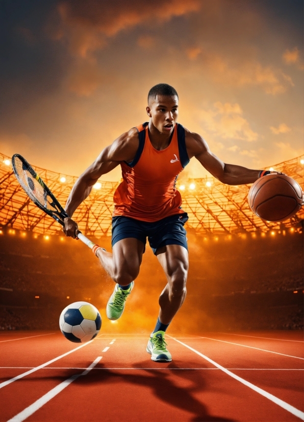 Home Illustration, Playing Sports, Cloud, Sports Equipment, Shorts, Sky