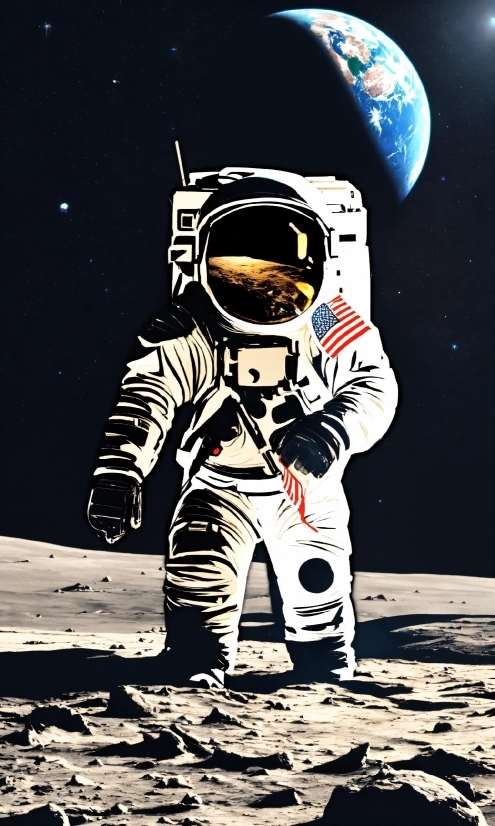 Hot Wallpaper, Astronaut, Astronomical Object, Flash Photography, Art, Personal Protective Equipment