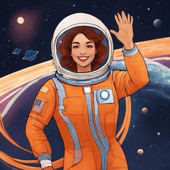 Information Clipart, Astronaut, Smile, Cartoon, Gesture, Art