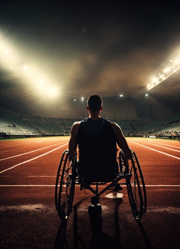 Intro Background, Wheelchair, Sky, Wheel, Automotive Lighting, Flash Photography