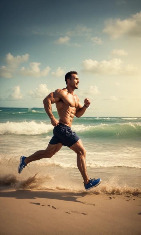 King Stock Photo, Cloud, Water, Sky, Shorts, People On Beach