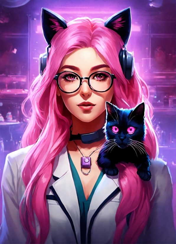 Kitchen Stock Photo, Vision Care, Cat, Purple, Fashion, Pink