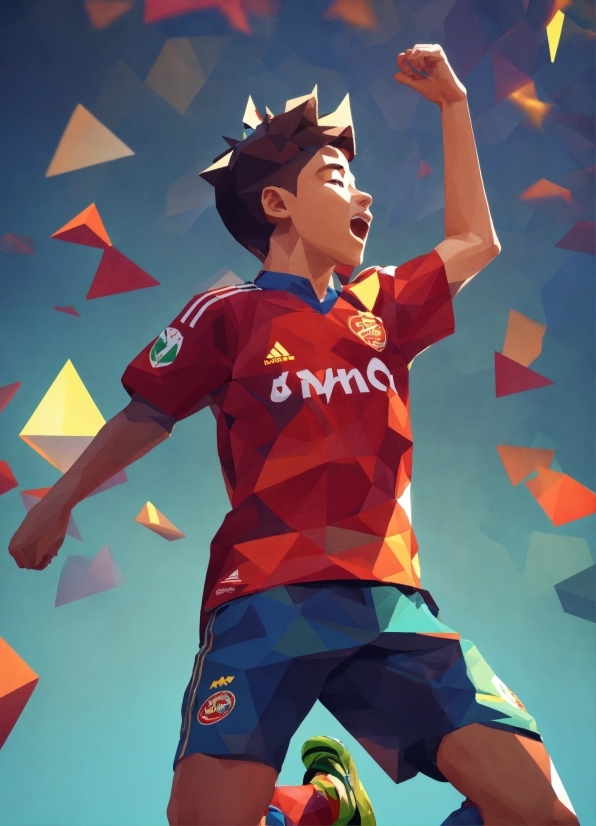 Lewandowski Wallpaper, Shorts, Sports Uniform, Gesture, Jersey, Art