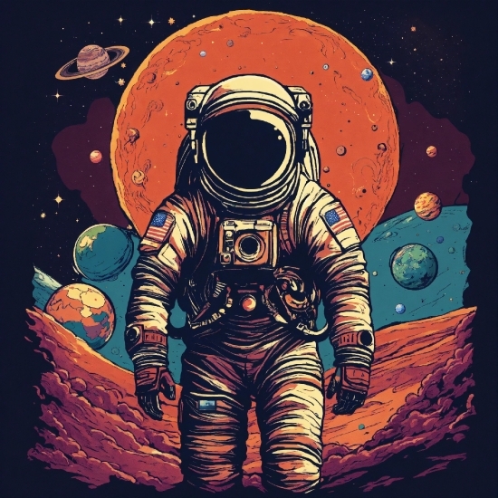 Library Wallpaper, Astronaut, Cartoon, Sleeve, Art, Font