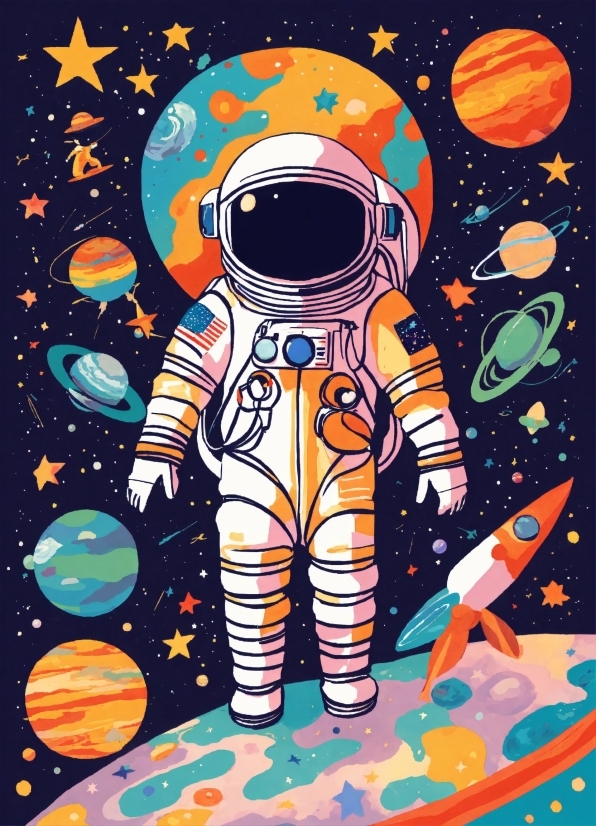 Linkedin Background Images, Astronaut, Organism, Paint, Font, Art