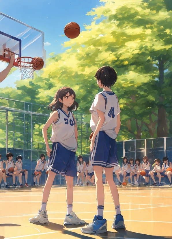 Live Wallpaper Pc Anime, Basketball, Shorts, Daytime, Sports Equipment, Streetball