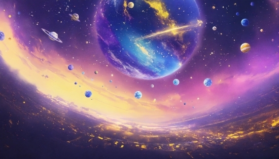 Melsy's Illustrations, Atmosphere, World, Nature, Galaxy, Nebula