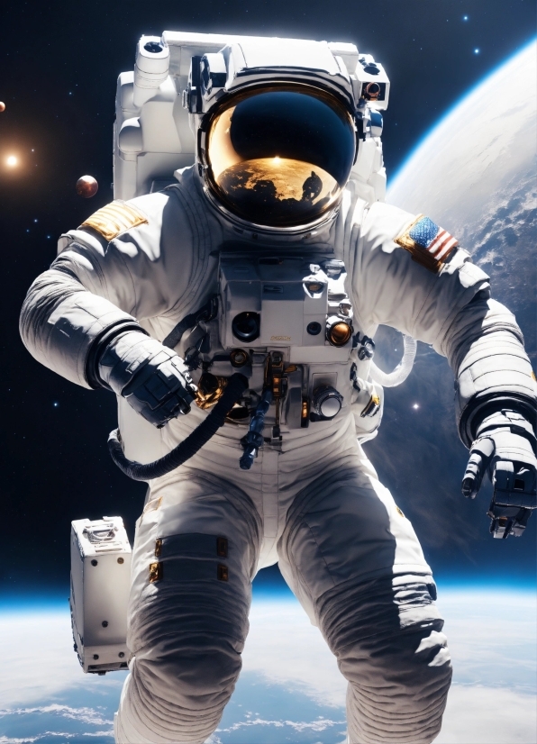 Microsoft Designer, World, Astronaut, Space, Astronomical Object, Helmet