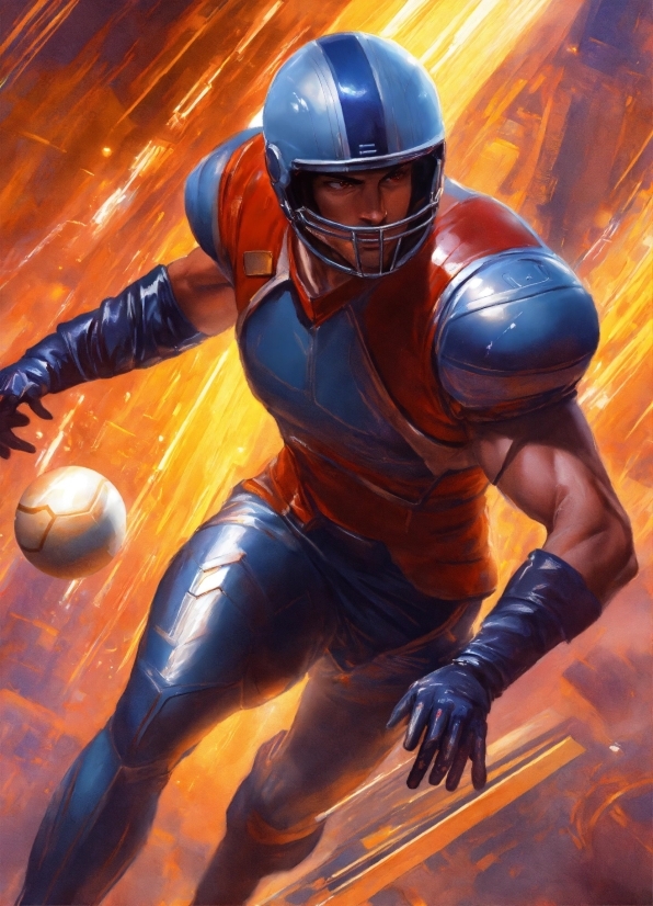 Modern Illustration, Helmet, Sports Gear, Cartoon, Captain America, Shield