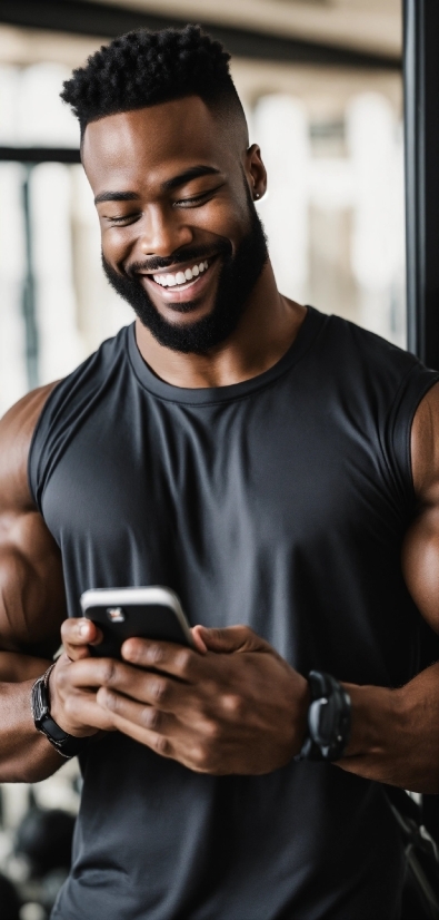 My Live Wallpaper Anime, Smile, Hand, Shoulder, Photograph, Muscle