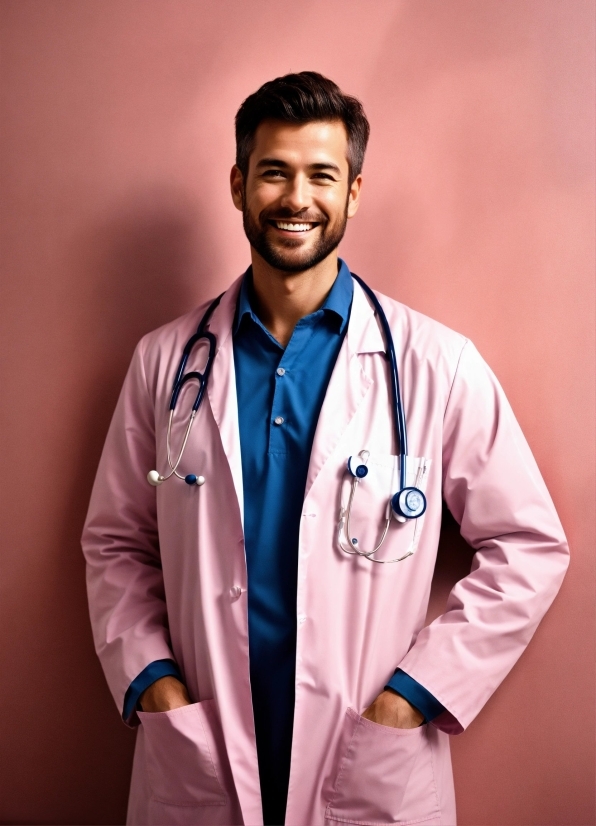 Networking Stock Photo, Smile, Health Care Provider, Sleeve, White Coat, Gesture