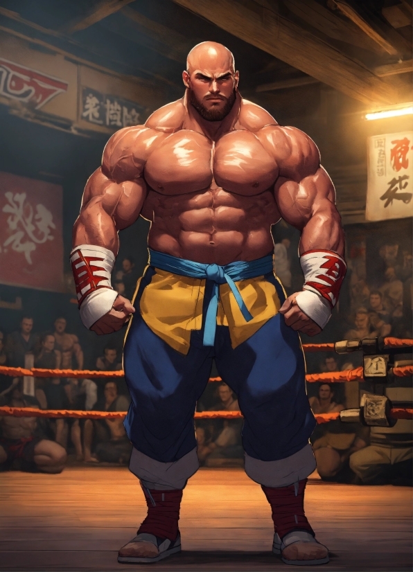 Nice Anime Wallpaper, Muscle, Bodybuilder, Combat Sport, Striking Combat Sports, Cartoon