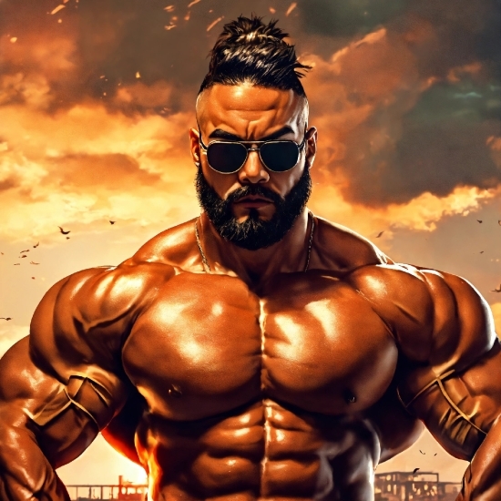 Old Guy Stock Photo, Cartoon, Muscle, Chest, Bodybuilder, Combat Sport