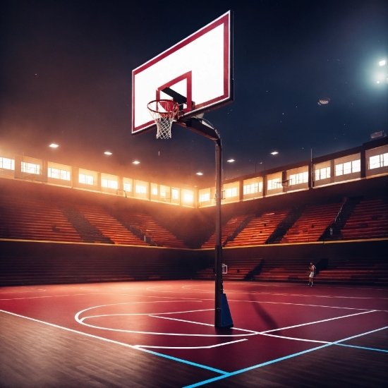 Pink Aesthetic Wallpaper, Basketball Hoop, Light, Field House, Basketball Court, Basketball