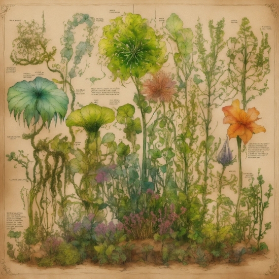 Plant, Botany, Organism, Flower, Painting, Paint