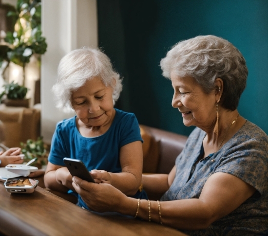 Plant, Table, Tableware, Sharing, Smile, Happy