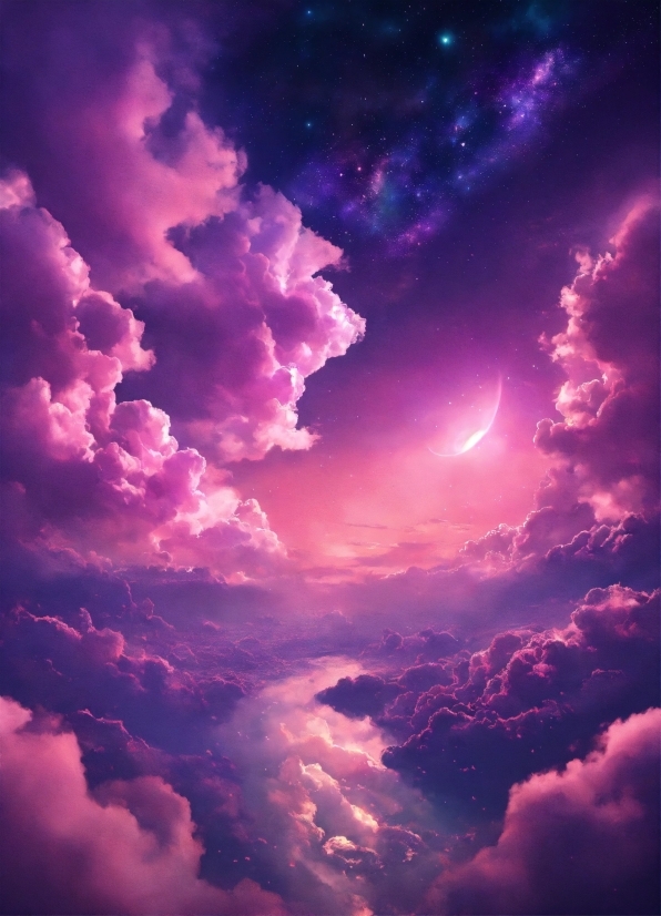 Pretty Clipart, Cloud, Sky, Atmosphere, Purple, Azure