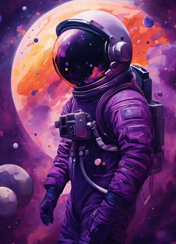 Royalty Free Clipart, Purple, Astronaut, Art, Magenta, Space