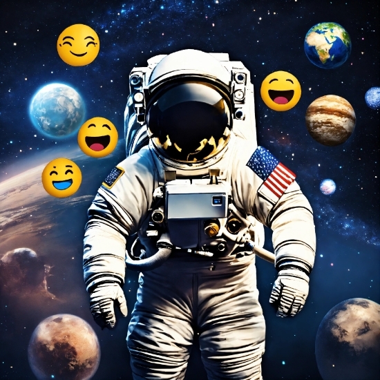 Shop Clipart, Astronaut, World, Sleeve, Astronomical Object, Font