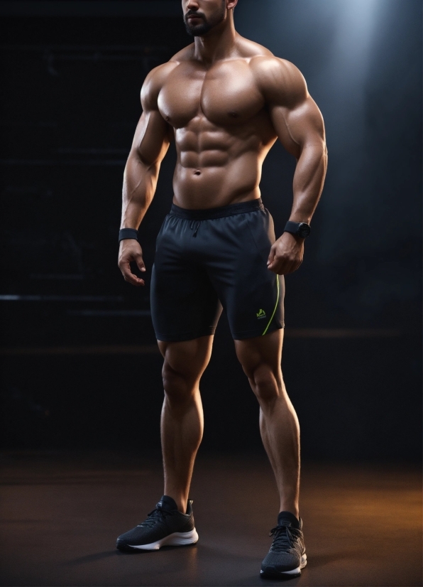 Shorts, Bodybuilder, Muscle, Leg, Sports Uniform, Bodybuilding