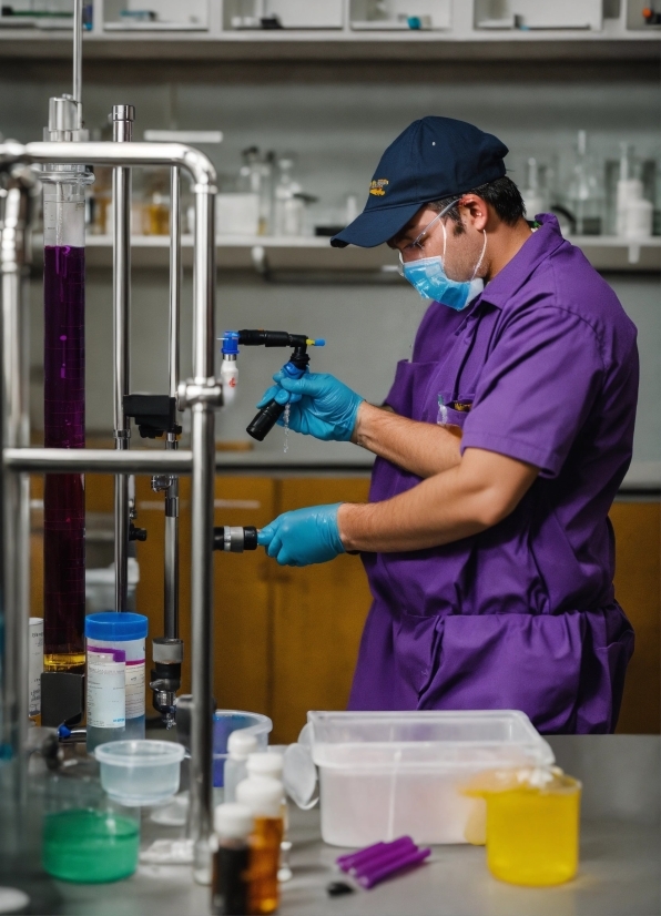 Stock Images Diversity, Laboratory, Safety Glove, Workwear, Research, Purple