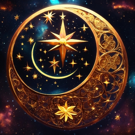 Tiktok Logo Vector, Gold, Art, Star, Astronomical Object, Circle