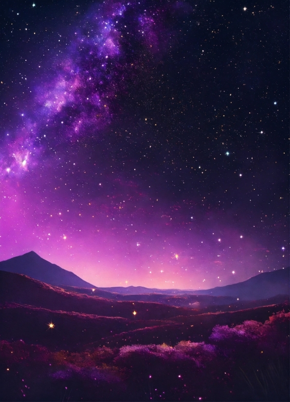 Unicorn Wallpaper, Atmosphere, Sky, Natural Landscape, Purple, Pink