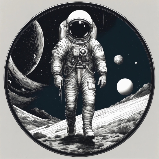 Vector Art For Sale, Arm, Astronaut, Sleeve, Font, Circle