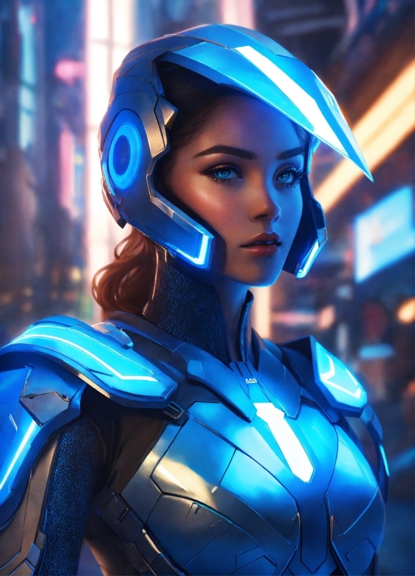 Visual And Fine Arts, Blue, Electric Blue, Personal Protective Equipment, Cg Artwork, Fictional Character