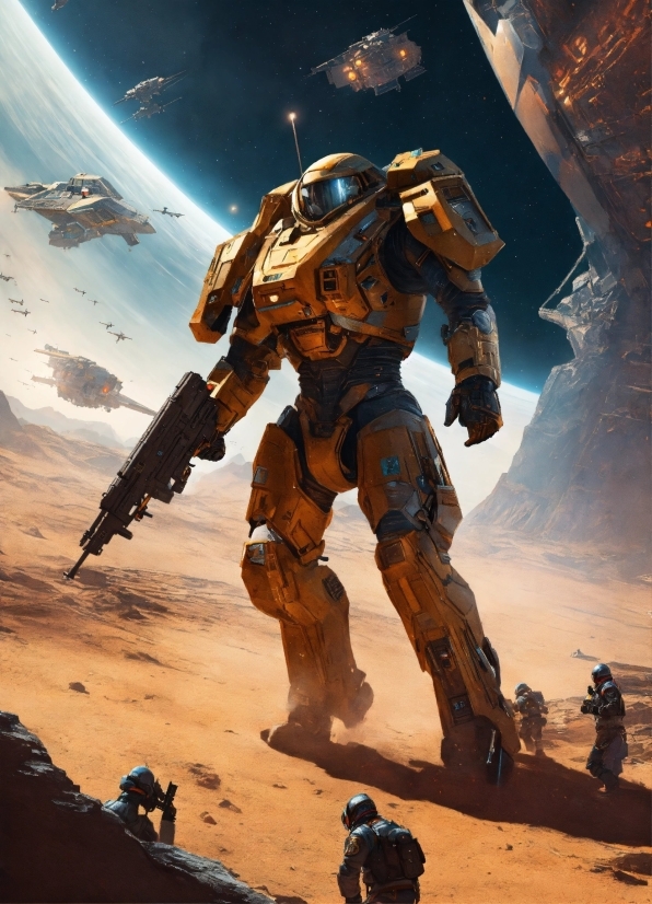 Visual Artists Famous, Light, World, Mecha, Sky, Cg Artwork