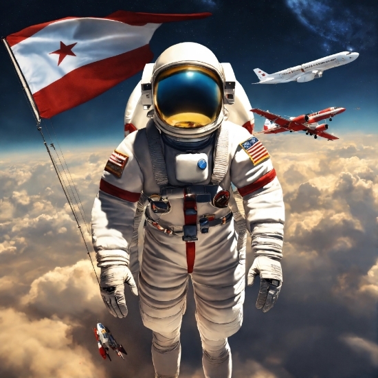 Wallpapers For Android, Astronaut, Cloud, Gesture, Sky, Personal Protective Equipment