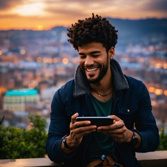 Watch, Hairstyle, Daytime, Smile, Human, Flash Photography