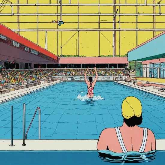 Water, Head, Swimming Pool, Swimmer, Field House, Headgear