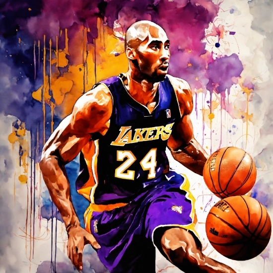 Watercolour Background, Basketball, Sports Equipment, Ball, Jersey, Basketball Moves