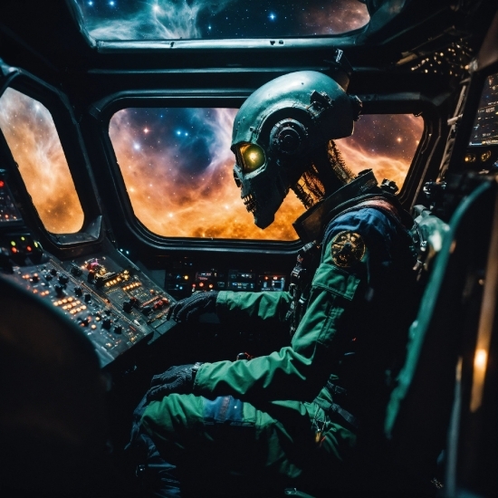 Window, Vehicle, Gesture, Helmet, Cockpit, Aircraft