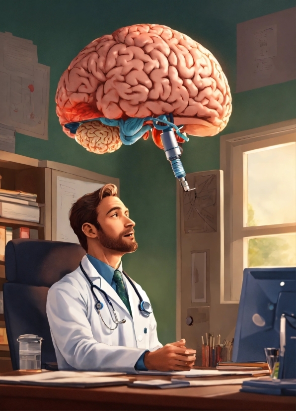 Worship Stock Photo, Head, Arm, Brain, Table, Organ